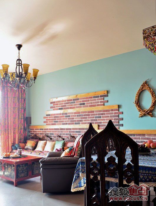 95平米的别墅范儿装饰 畅享波西米亚异国风情 