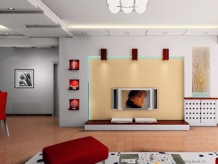 80后潮流范 32款电视背景墙装绝美家居(组图) 