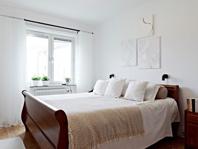 瑞典的西班牙风味 54平的厚木质感公寓(组图) 