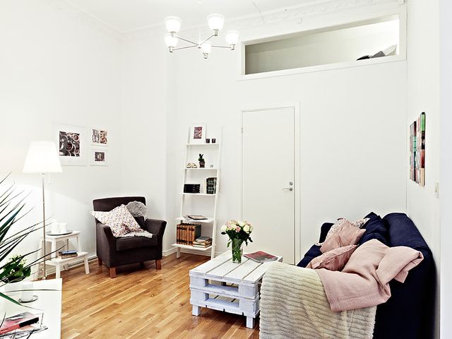 50平单身阁楼公寓 实木地板装出最美北欧(图) 