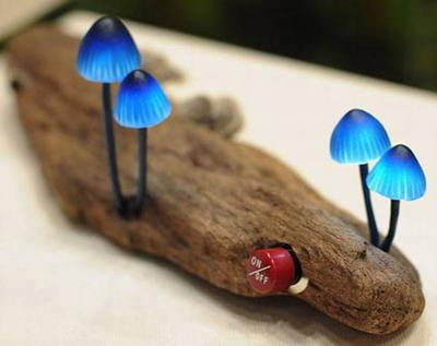 绝对创意经典 卡哇伊蘑菇LED灯(组图)  
