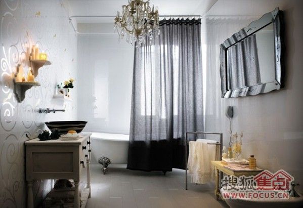 浓浓浪漫欧式卫浴空间设计 小空间里的细节美 