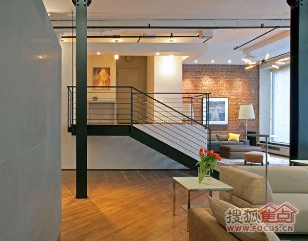 旧厂房改造出的现代时尚loft 纽约公寓的革新  