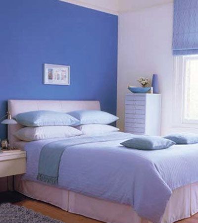 蓝色卧室装修效果图