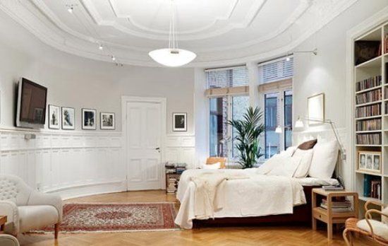 卧室设计 白色与黑色打造北欧风格