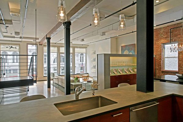 旧厂房改造现代loft 纽约公寓迷人革新(组图) 