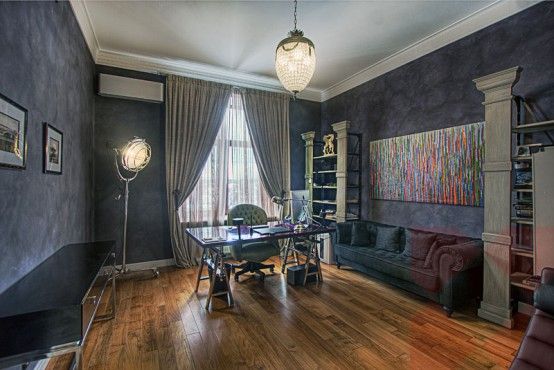 莫斯科超华丽公寓 地板的疯狂混搭风格(组图) 