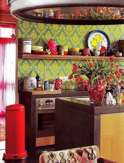 色彩粉饰烹饪心情 39款个性惊艳厨房设计(图) 