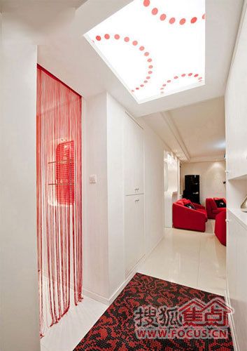 100平时尚个性现代简约风情 让红色温暖你的家 