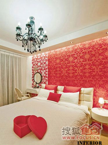 100平时尚个性现代简约风情 让红色温暖你的家 