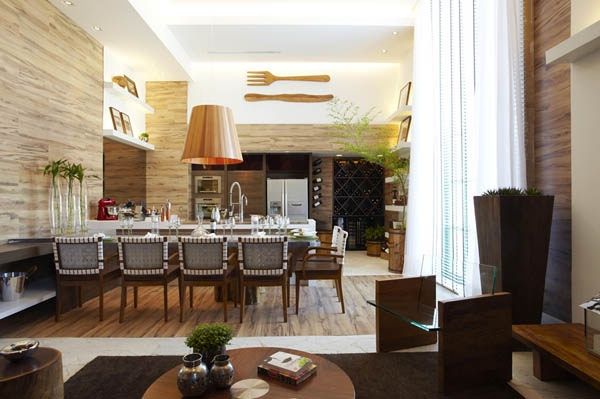 61平米厨房 精致餐厅区和酒窖设计欣赏 