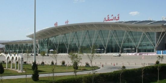 图为新疆喀什机场