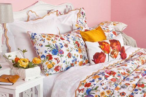 多款潮流花色床品 让卧室如花般亮丽多彩(组图) 