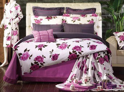 多款潮流花色床品 让卧室如花般亮丽多彩(组图) 