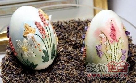 鸡蛋壳也有春天 DIY变身为精美的家居艺术品 