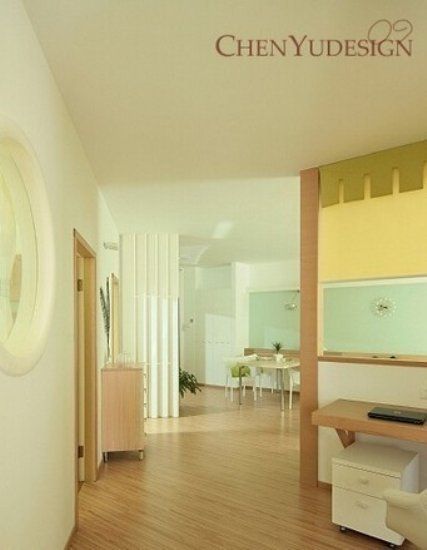 经典现代简约风格 清爽打造100平两居室