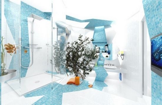 神奇五彩浴室 营造不一样的盗梦空间（组图） 