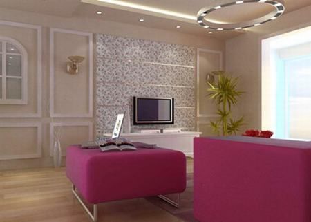 30款现代主义客厅电视背景墙设计效果(组图) 