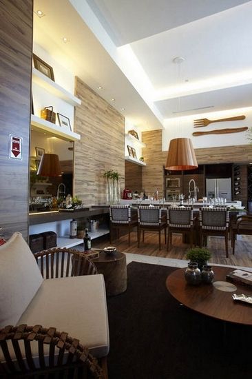 61平米厨房 精致餐厅区和酒窖的设计（组图） 