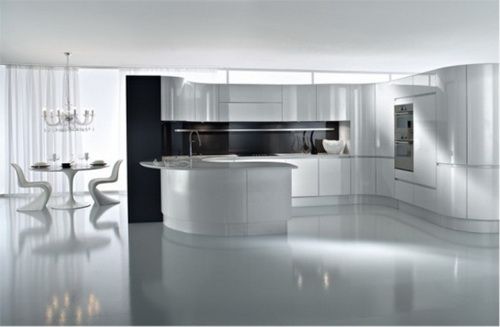 现代摩登风格 黑白厨房经典时尚设计(组图) 