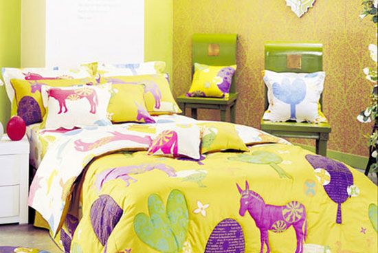 色彩靓丽图案活泼的儿童床品 让孩子愉悦成长(图) 