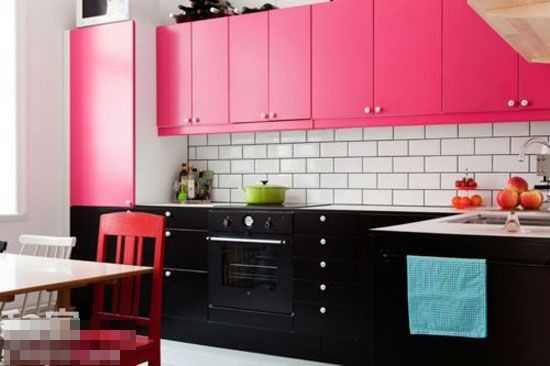10款彩色厨房橱柜设计方案 厨房也好色(图) 