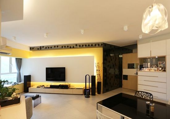 极简抽象设计：现代香港公寓的欣赏（组图） 
