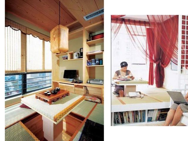 客厅造地台  卧室+书房+休闲区（组图） 