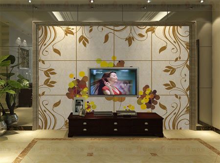 33款现代简约电视背景墙装修 美丽到家(组图) 