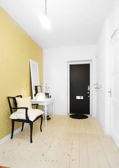101平米中等户型公寓设计 白色空间大胆配色 
