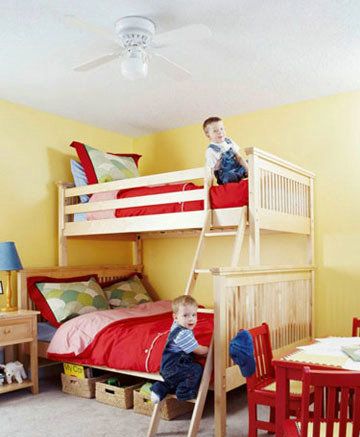 专属儿童空间 绚丽色彩搭配独特卧室(组图) 
