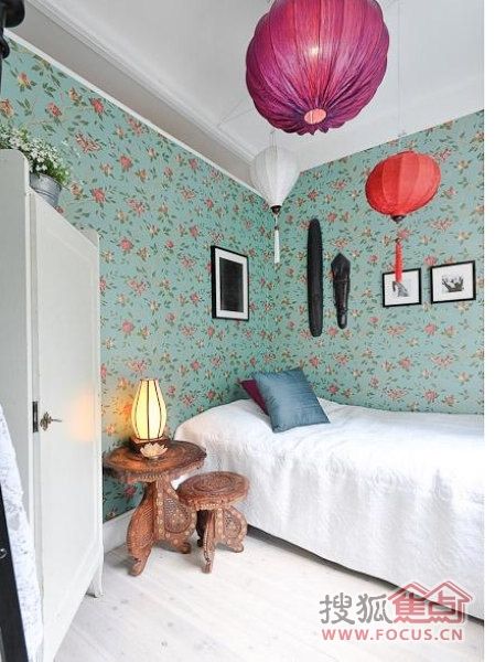 37平米的温馨迷人 瑞典公寓的温馨浪漫小清新 