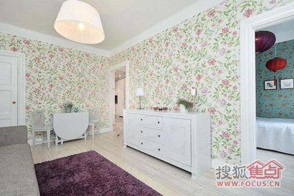 37平米的温馨迷人 瑞典公寓的温馨浪漫小清新 