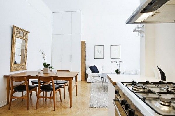 北欧风格家居 37平米的白木单身公寓（组图） 
