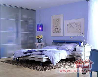 蓝色卧室样板大放送 打造清爽舒心的精致空间 