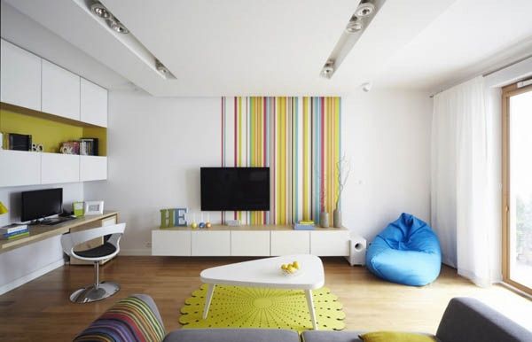 趣味色彩  波兰华沙风格的公寓欣赏（组图） 