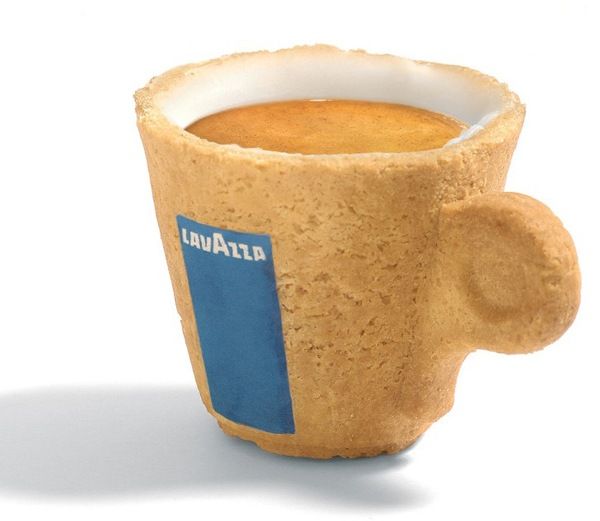 可以吃的咖啡杯 委内瑞拉设计实用点心杯(图) 