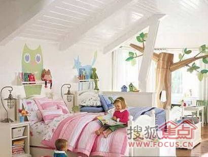 温馨梦幻的儿童房设计 让童年如彩虹般绚烂 