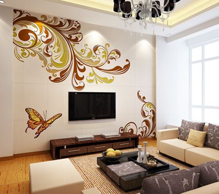 家装指南  2012年最受欢迎客厅电视背景墙 