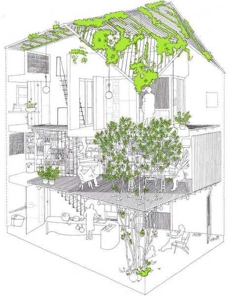 绿色围绕的胡志明市40平米小型公寓（组图） 