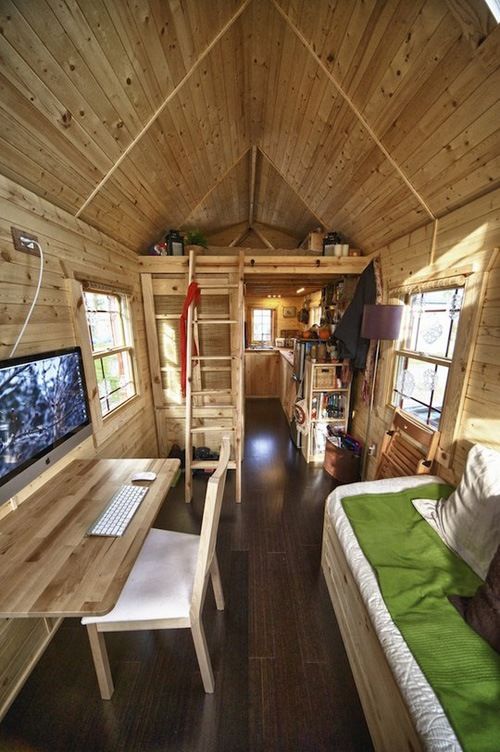 15平米超小户型 森林系的小木屋 (组图) 