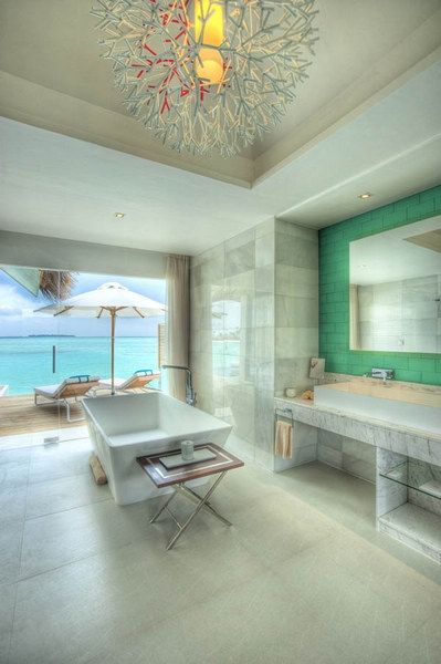天堂之旅  马尔代夫现代风格的酒店欣赏 