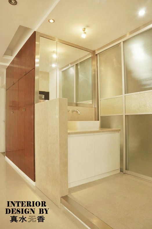 浴室墙面超美设计 97平高雅现代2室（组图） 