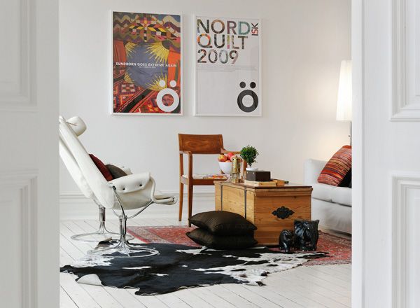 北欧装修风格 潮流地板的客厅时尚美学(组图) 