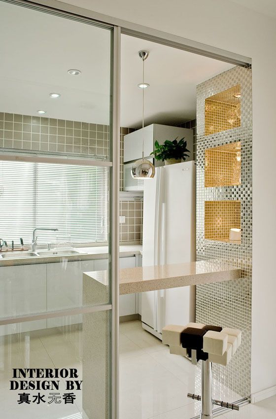 浴室墙面超美设计 97平高雅现代2室家（图） 