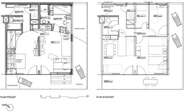 88平米法国舱体公寓 别具一格弧形世界(组图) 