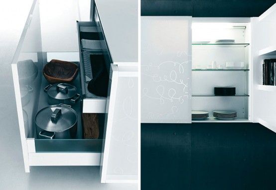 纯白色调打造开放厨房 逼人的现代气息(组图) 