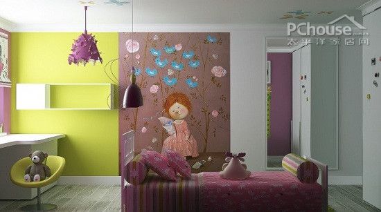定格精彩童年 女孩儿童房打造梦幻家园（组图） 