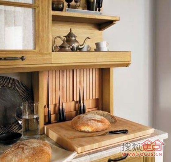 小户型开放式厨房 一字型橱柜的布局方案(图) 