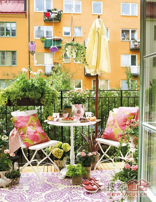 妙用心思小改造 把阳台变身小花园 
